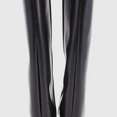 FAUX LEATHER KNEE BOOTS