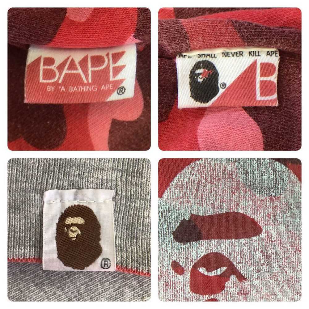 Bape 🔥Reversible🔥 BAPE sta sweat shirt red camo - image 10