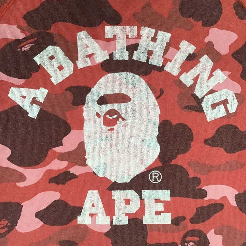 Bape 🔥Reversible🔥 BAPE sta sweat shirt red camo - image 3