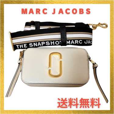 Marc Jacobs Snapshot Shoulder Bag Beige Black