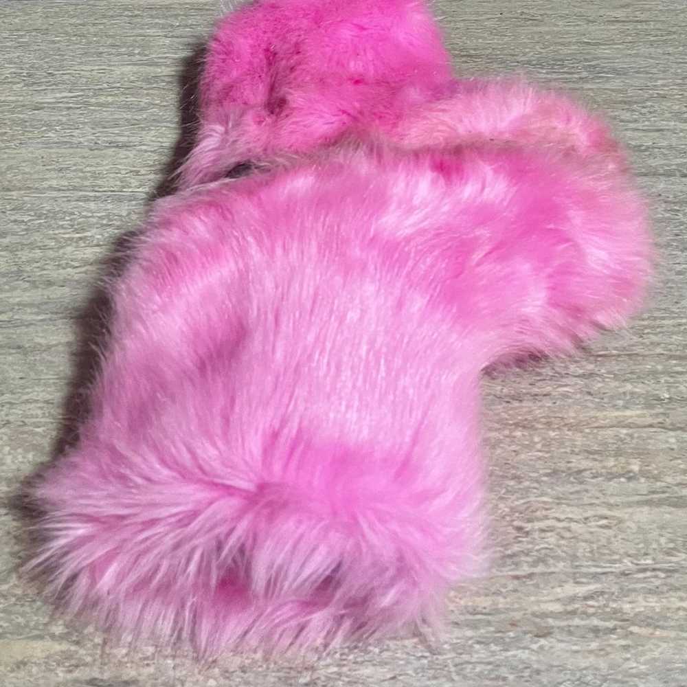 PINK fluffy/ furry boots - image 8