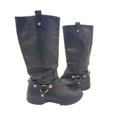 COACH Dafney Harness Ridding Boots Women SZ 9B Bla