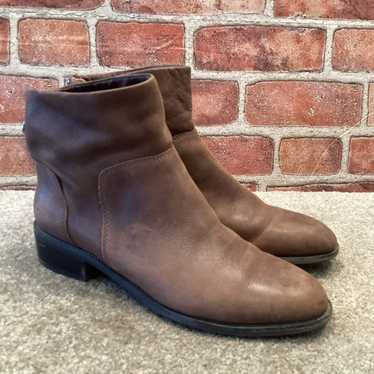 Franco Sarto Brady Womens Brown leather ankle boot