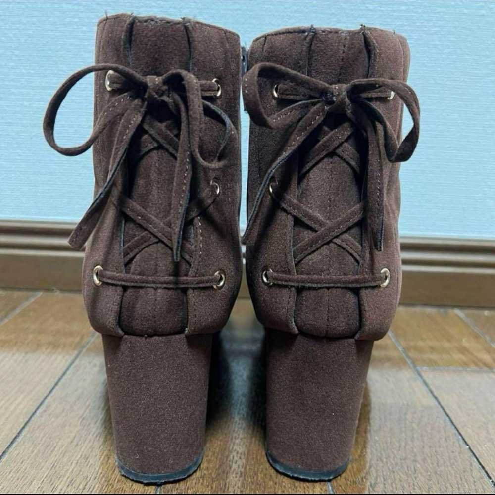 Majestic Legion Back Lace Up Boots Brown Winter S… - image 3