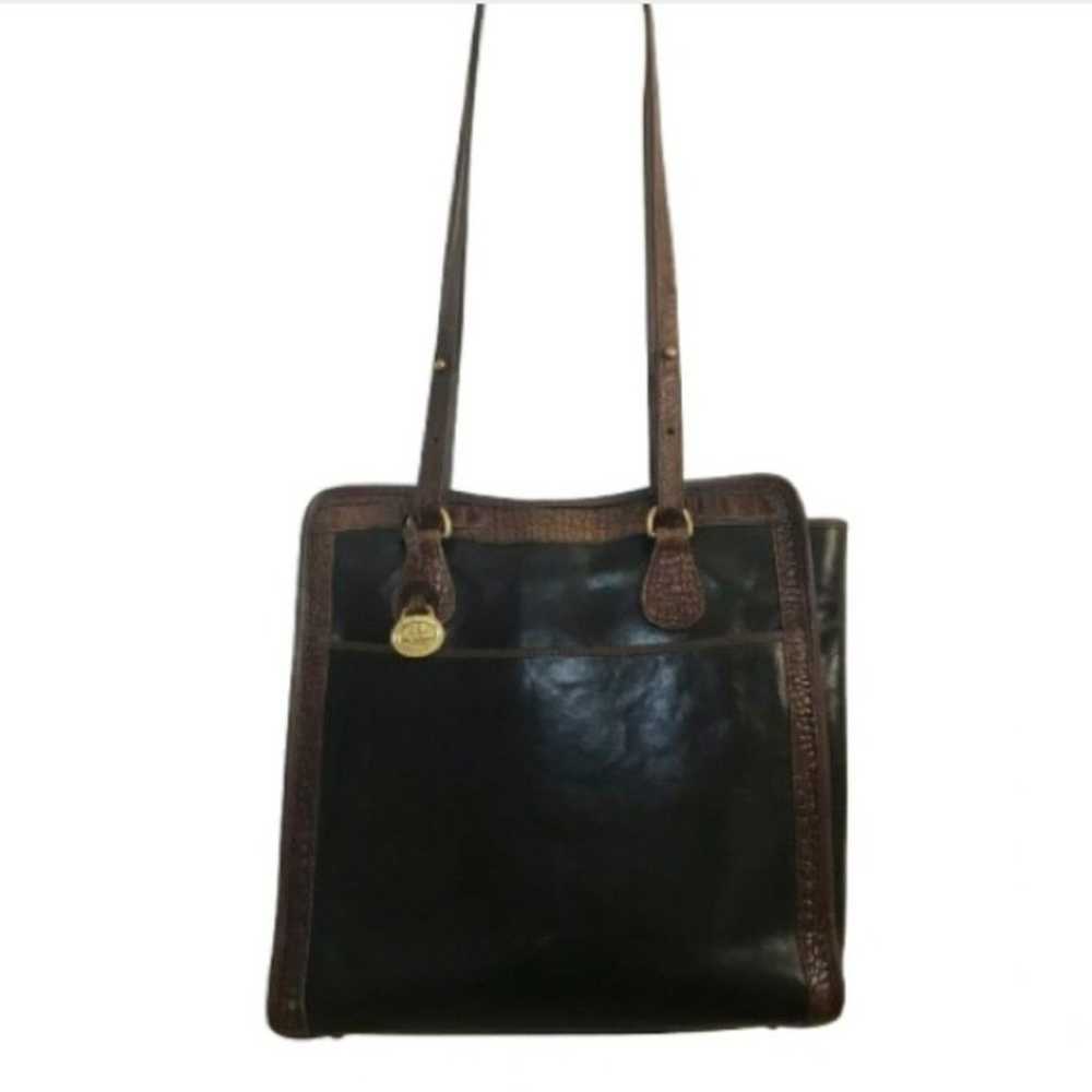 Brahmin Vintage Tuscan Leather Shoulder Tote Bag … - image 2