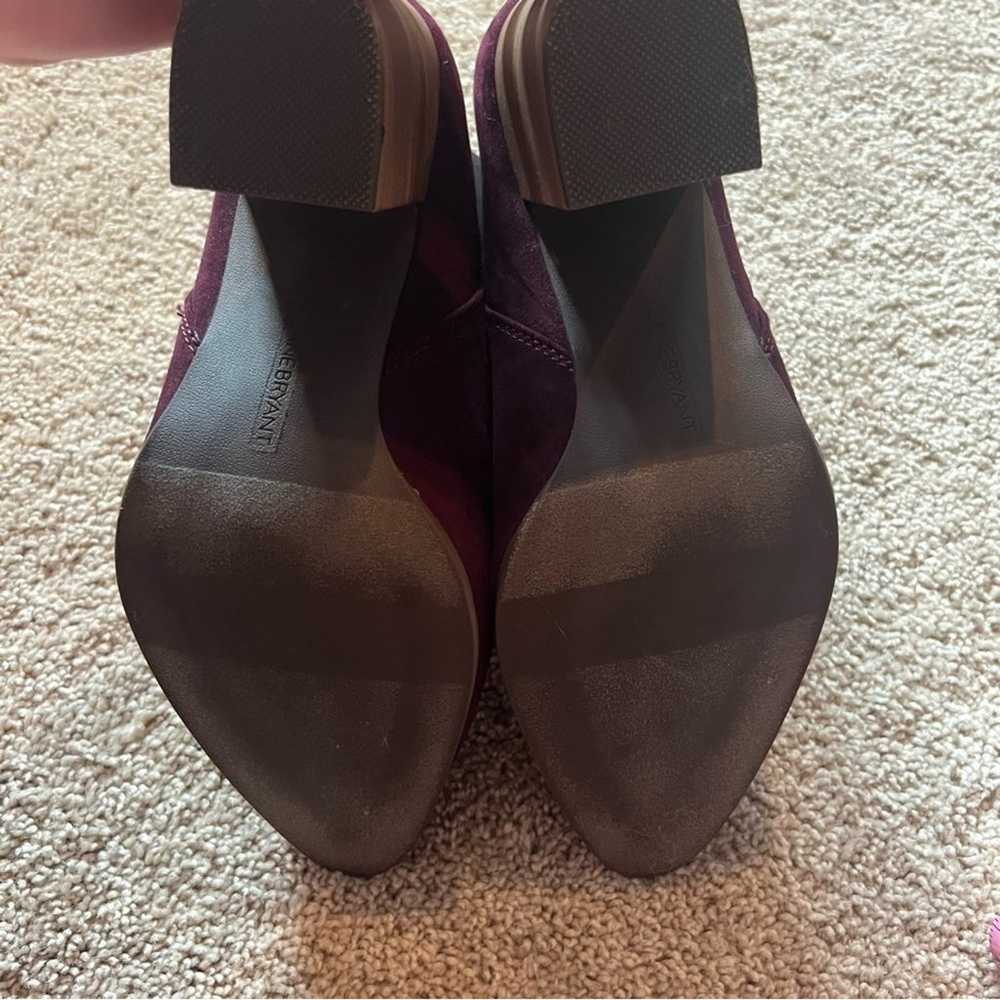 Lane Bryant Burgundy Suede Chelsea Boots Size 9 P… - image 10