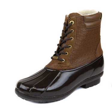 Michael Kors Easton Duck Boots Womens Sz 9 Brown L