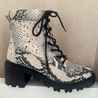 Madden girl snake skin print boots