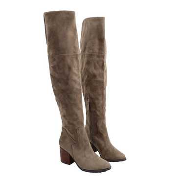 NEW BP. Luke Over The Knee Tall Boots, Taupe Faux 