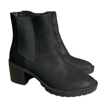 Vince Camuto Black Booties Ankle Boots Chunky Hee… - image 1