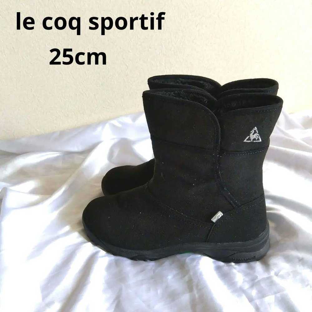 [Almost unused] Le Coq Sportif boots, 25cm, black - image 1