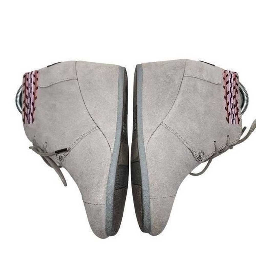 Toms Women Shoes, Grey Suede Aztec Print Ankle Bo… - image 5