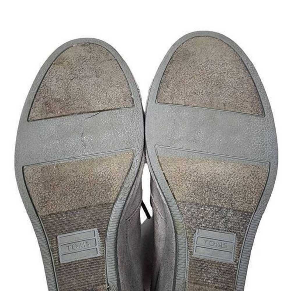 Toms Women Shoes, Grey Suede Aztec Print Ankle Bo… - image 9