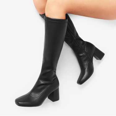 DREAM PAIRS Women's Gogo Boots, Square Toe Chunky… - image 1