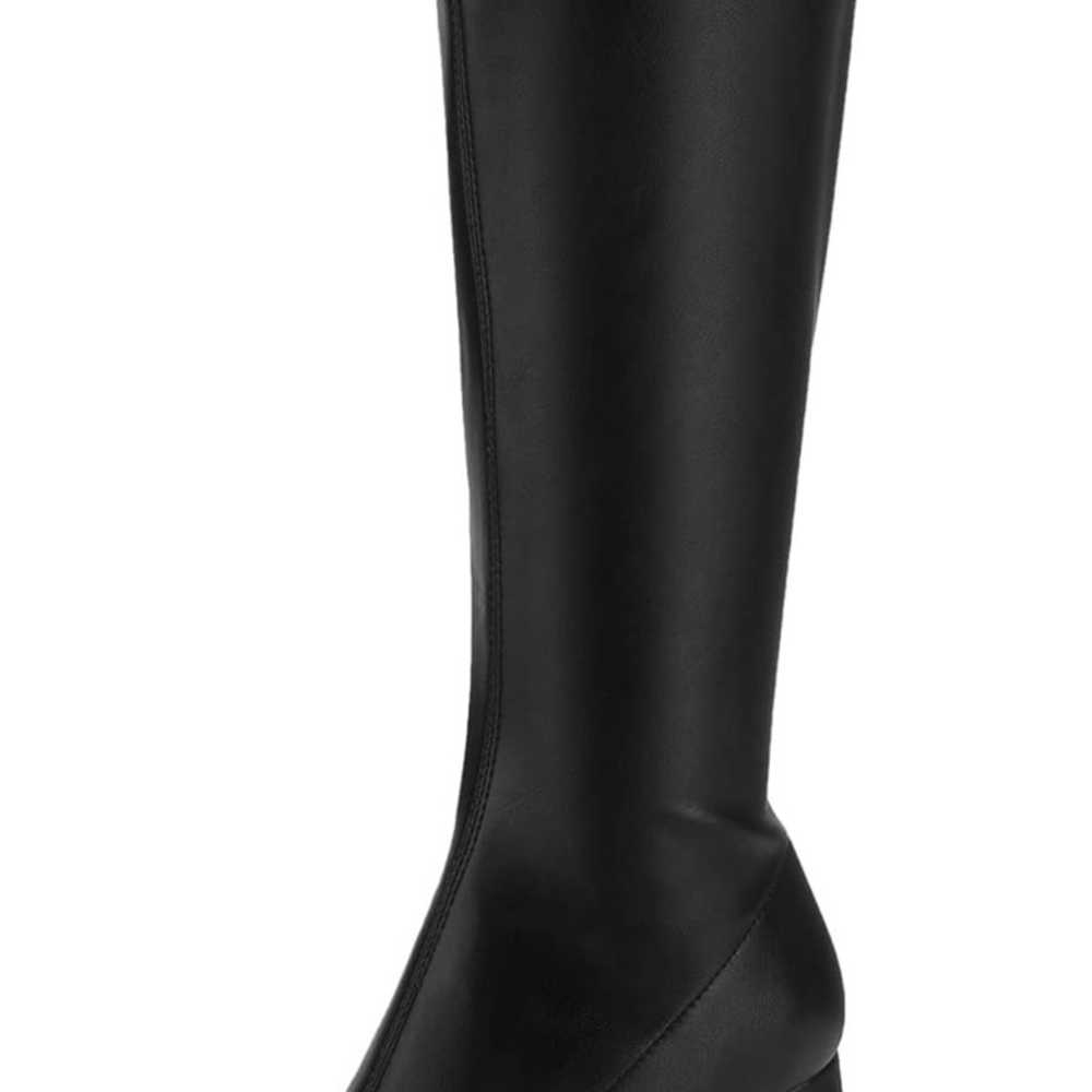 DREAM PAIRS Women's Gogo Boots, Square Toe Chunky… - image 2