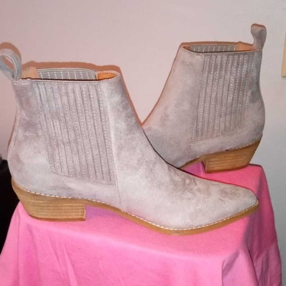 NWOT Women's Suede Ankle Boots 6.5 - image 2