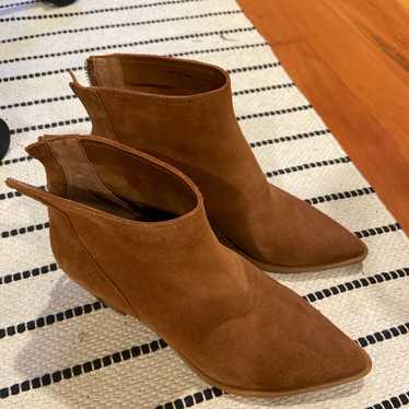 Dolce Vita Tan Suede Ankle Booties