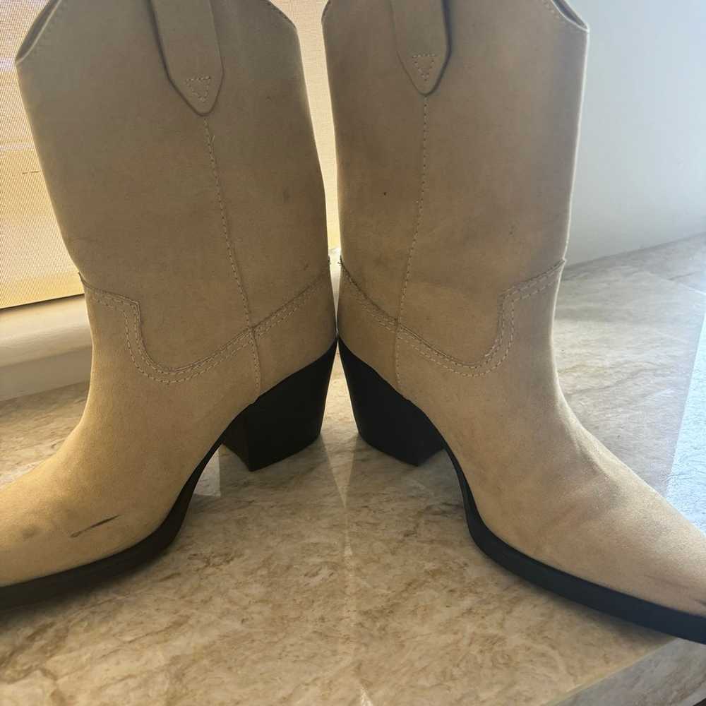 H&M beige suede cowboy boots - image 7