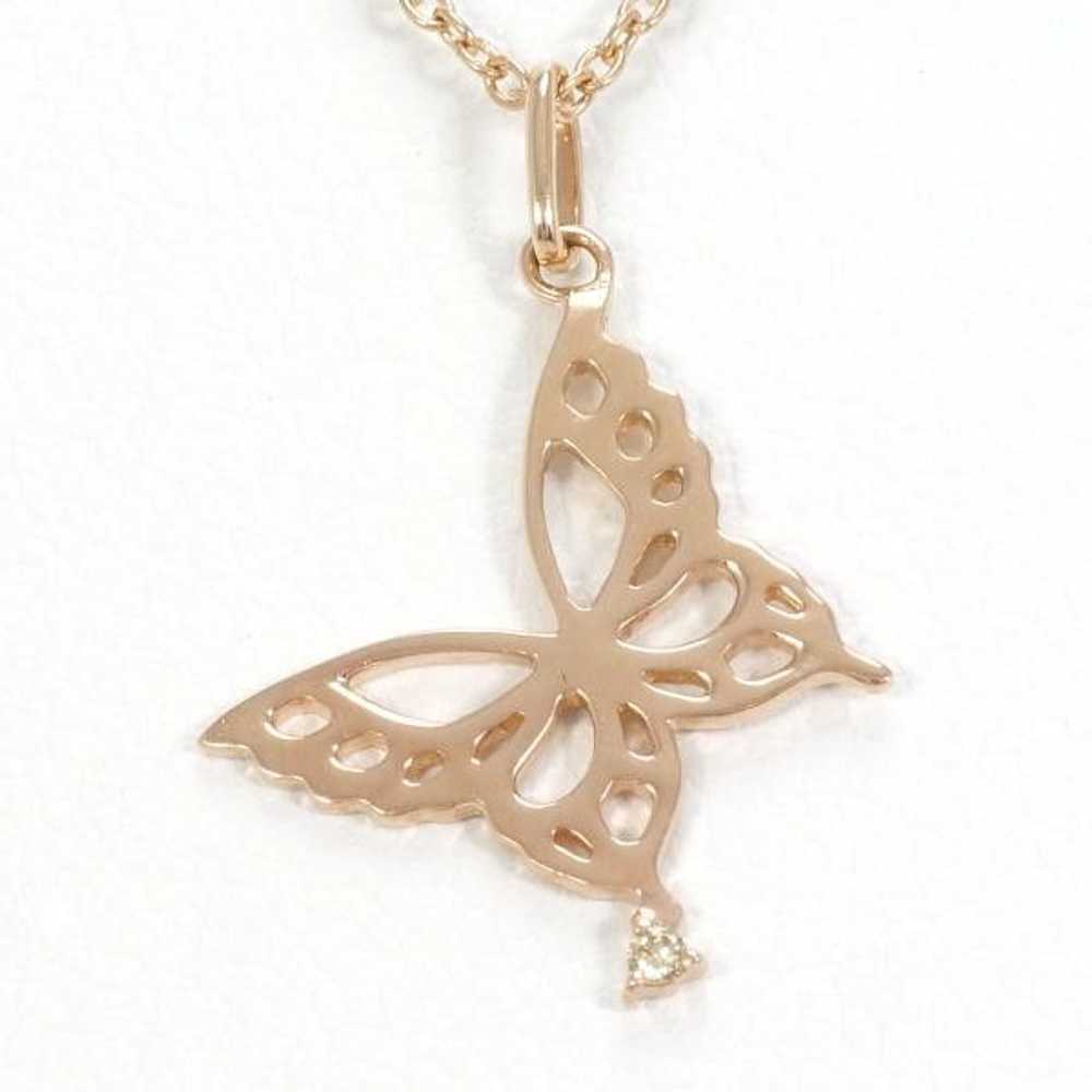 Other Other K10 Pink Gold Necklace with Yellow Sa… - image 1