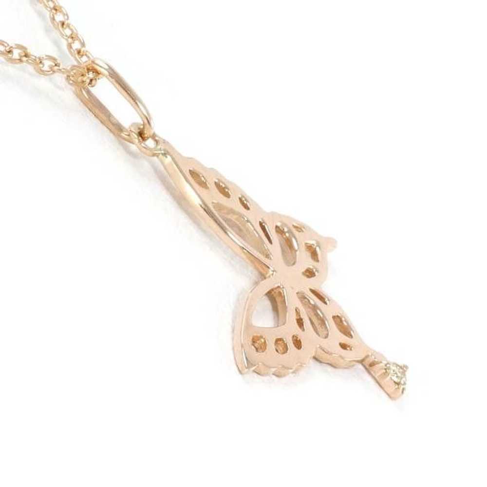 Other Other K10 Pink Gold Necklace with Yellow Sa… - image 2