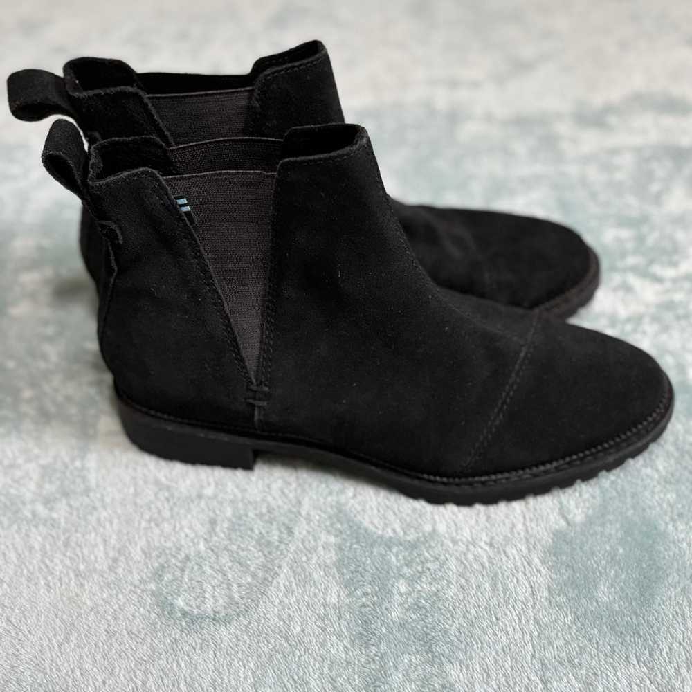 Toms black ankle boots booties 6.5 shoes new fall… - image 1