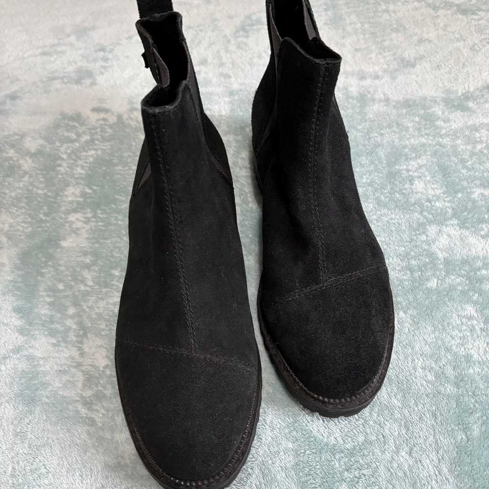 Toms black ankle boots booties 6.5 shoes new fall… - image 2