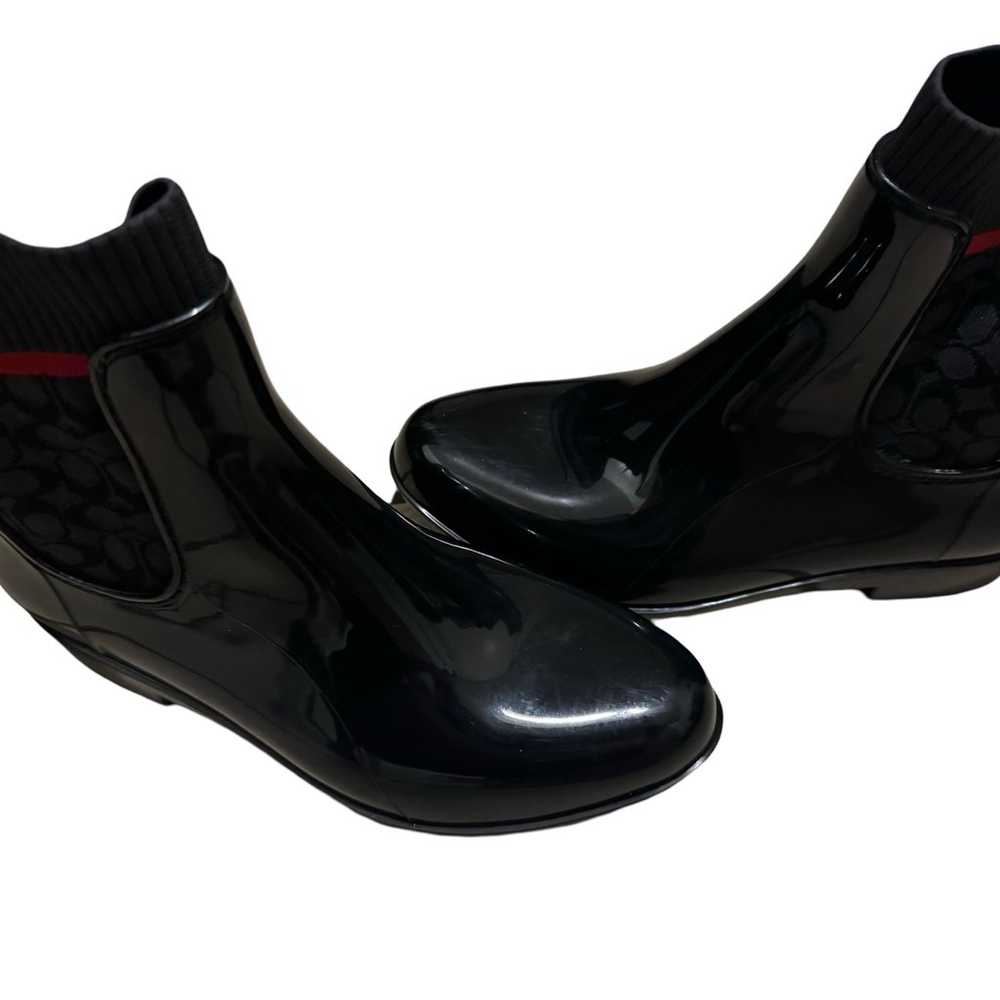 Coach Rain boots black red - image 1