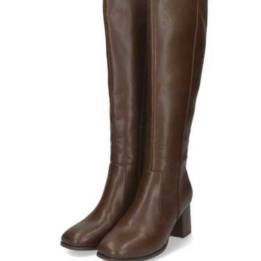 Square Toe Heeled Long Boots - image 1