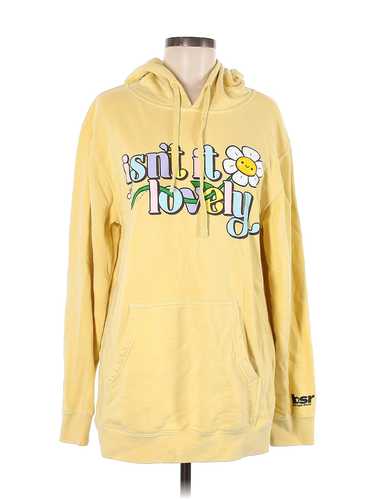 BSR by Samii Ryan Women Yellow Pullover Hoodie M