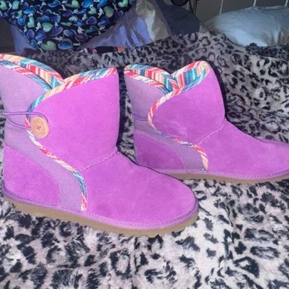 Ugg Australia purple leather boots NWOT - image 6