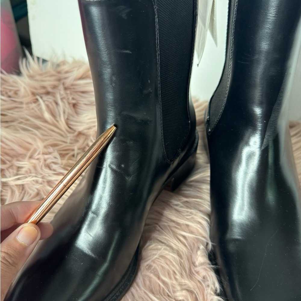 Zara Chelsea Boots Leather Black Size EU 39 US 8 - image 7