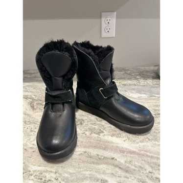 Ugg Isley Black Waterproof Winter Shearling Boots 