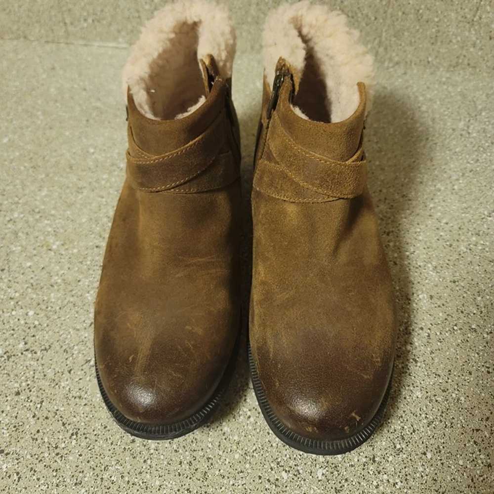 UGG Benson 1095151 Brown Shearling Leather Ankle … - image 2