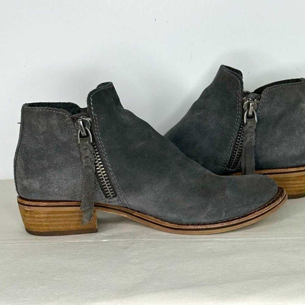 Dolce Vita Gray Suede Ankle Boots Sz 7.5 - image 2