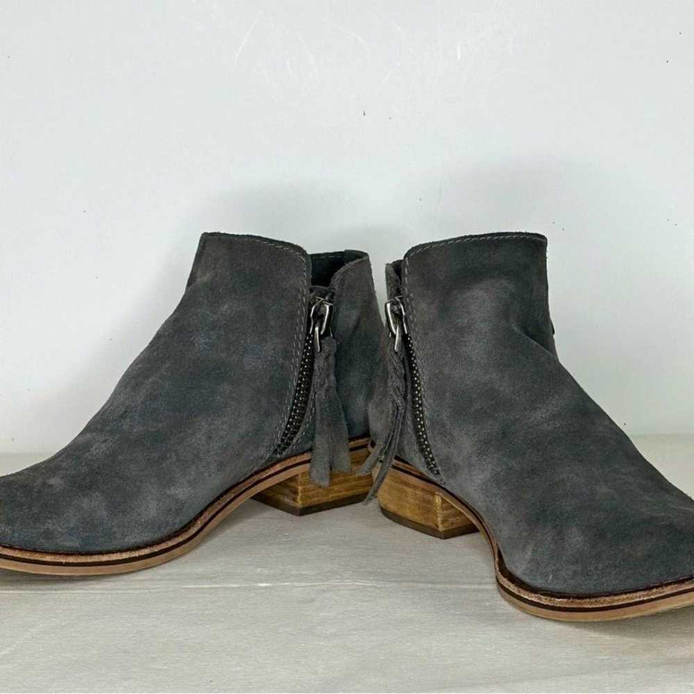 Dolce Vita Gray Suede Ankle Boots Sz 7.5 - image 3