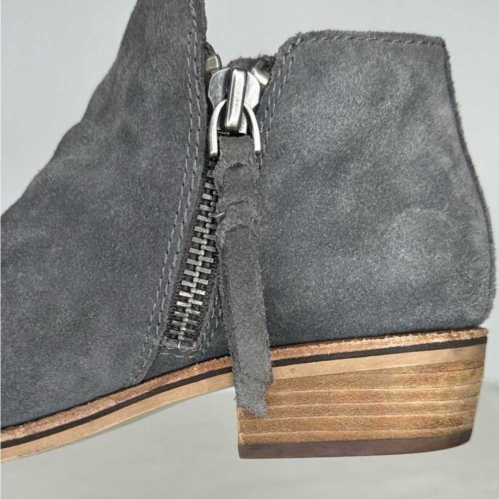 Dolce Vita Gray Suede Ankle Boots Sz 7.5 - image 7