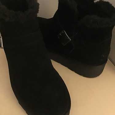 Koolaburra By Uggs women black suede platform sho… - image 1