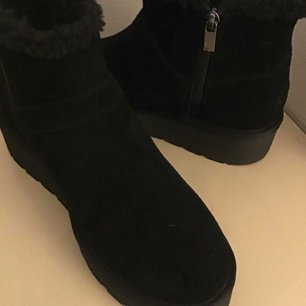 Koolaburra By Uggs women black suede platform sho… - image 6