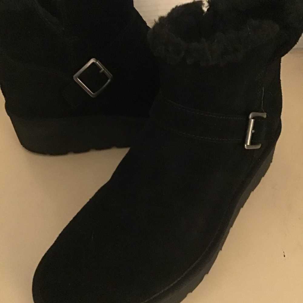 Koolaburra By Uggs women black suede platform sho… - image 7