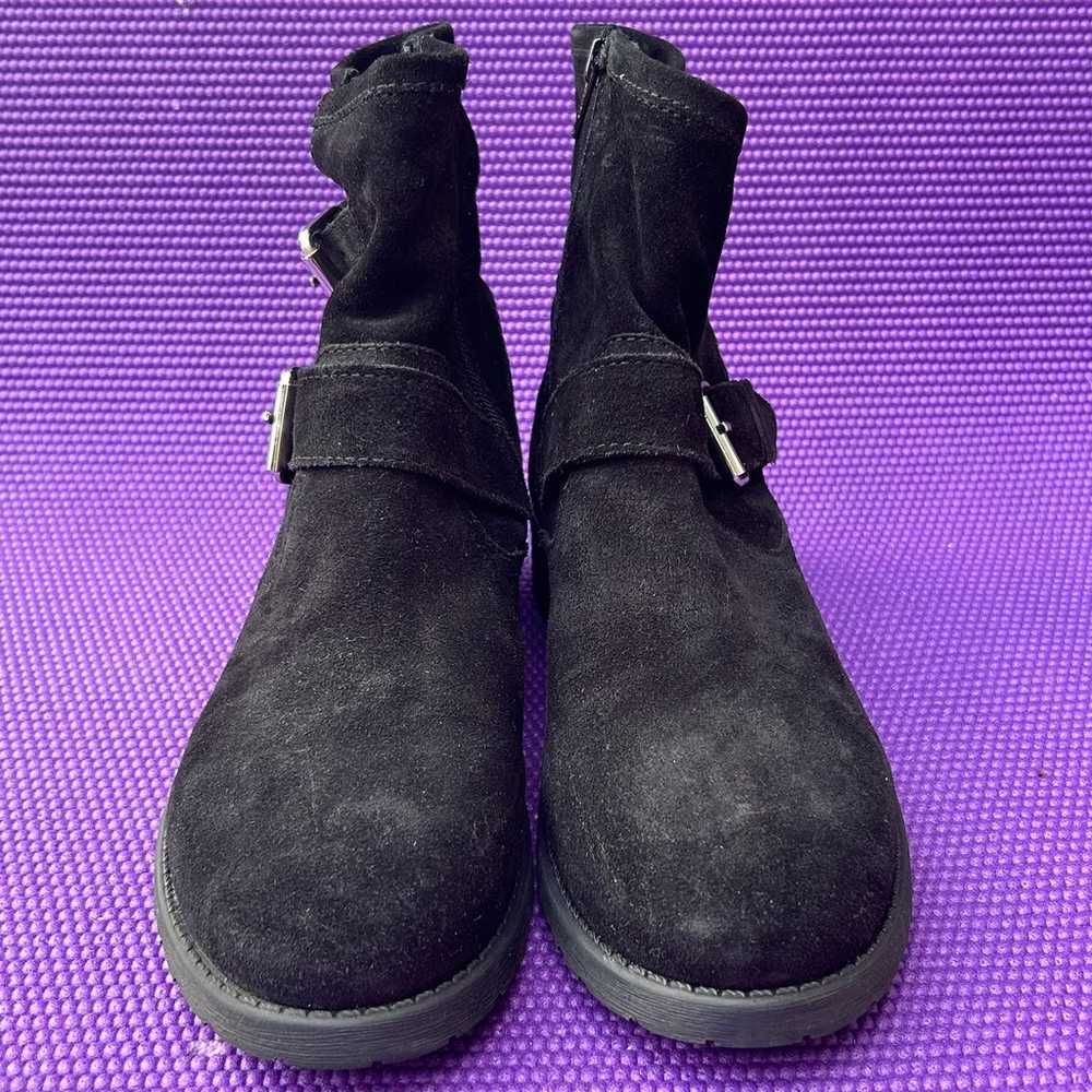 Steve Madden Alick Black Suede Booties Womens Siz… - image 2