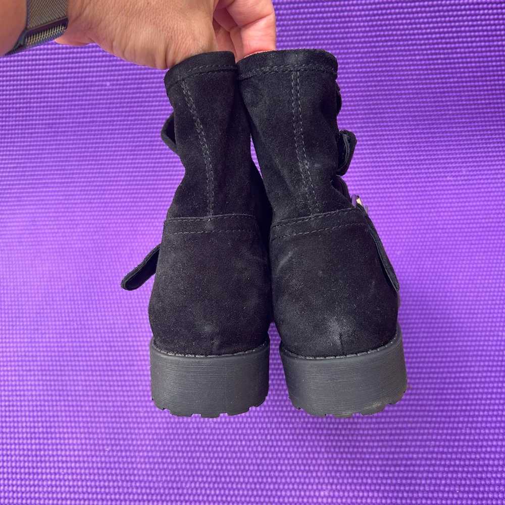 Steve Madden Alick Black Suede Booties Womens Siz… - image 4