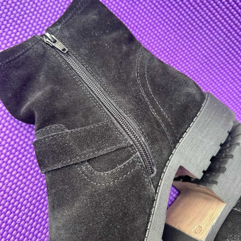 Steve Madden Alick Black Suede Booties Womens Siz… - image 6