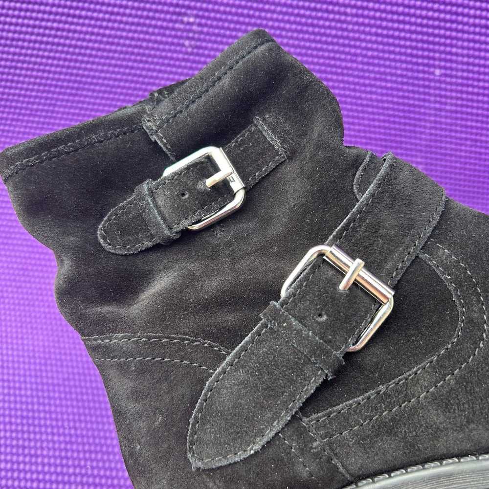 Steve Madden Alick Black Suede Booties Womens Siz… - image 8