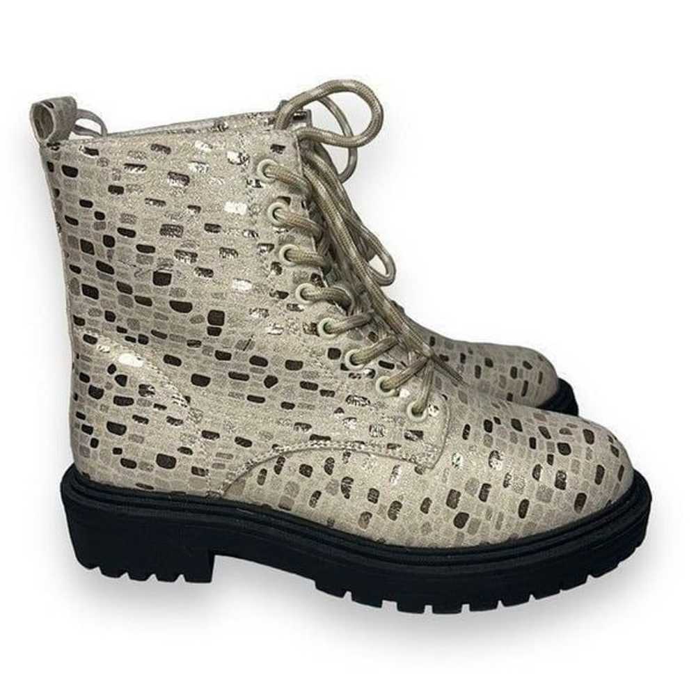 Tildashoes Sexy Sequin Lace-up Chunky Combat Boot… - image 4