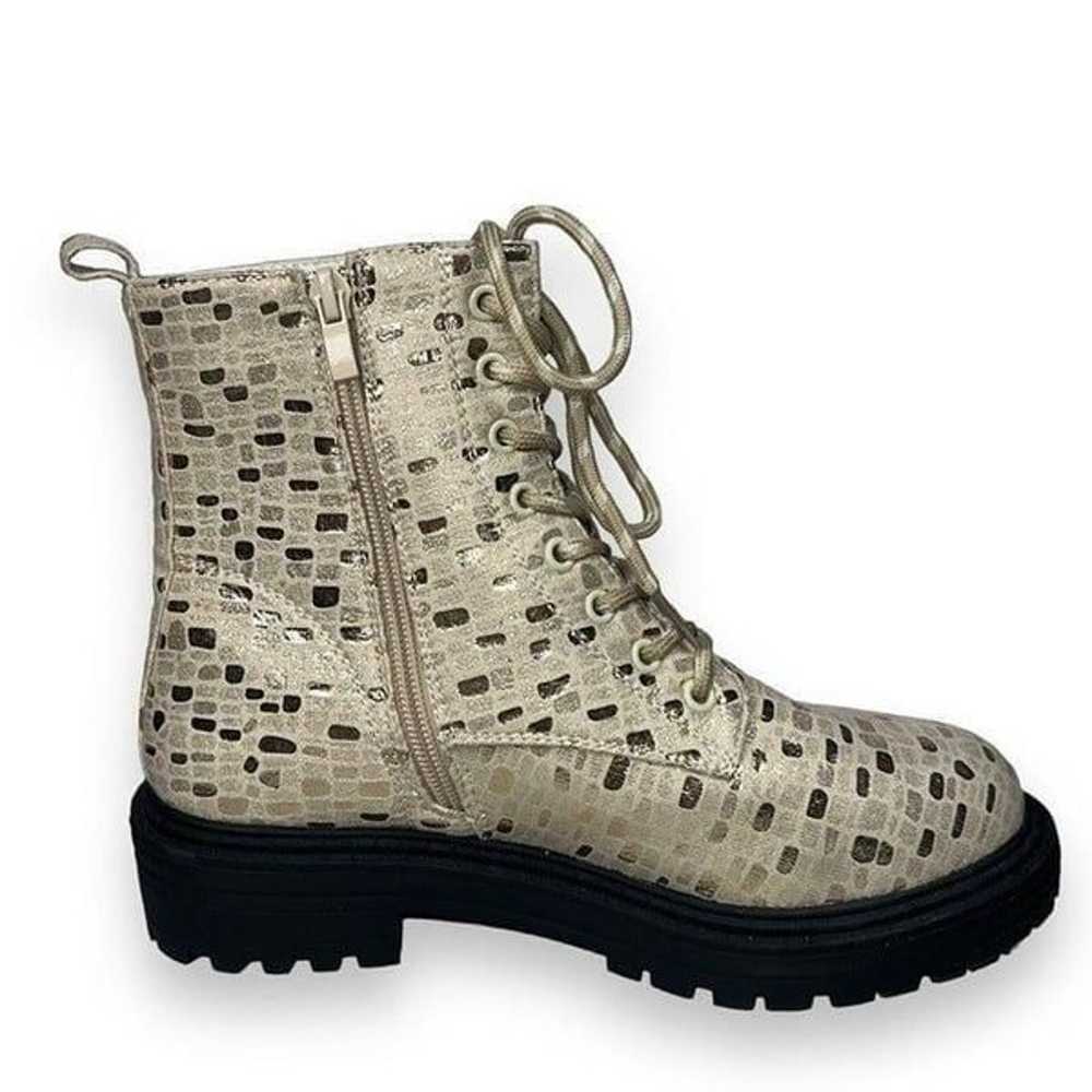 Tildashoes Sexy Sequin Lace-up Chunky Combat Boot… - image 7