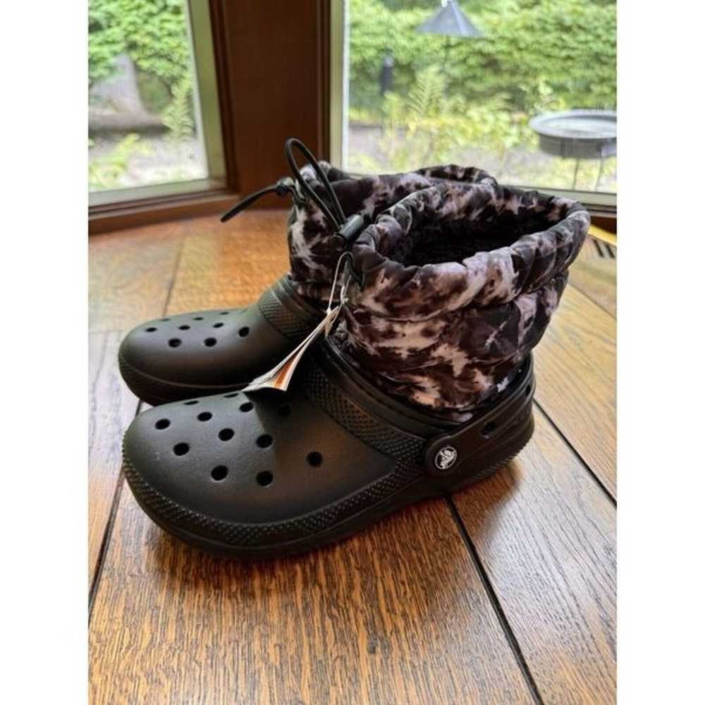 Crocs Classic Lined Women's Winter Boots Black Ne… - image 2