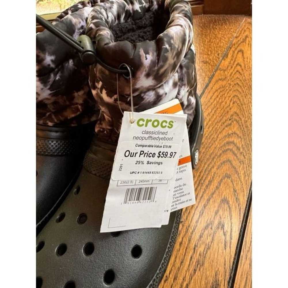 Crocs Classic Lined Women's Winter Boots Black Ne… - image 4