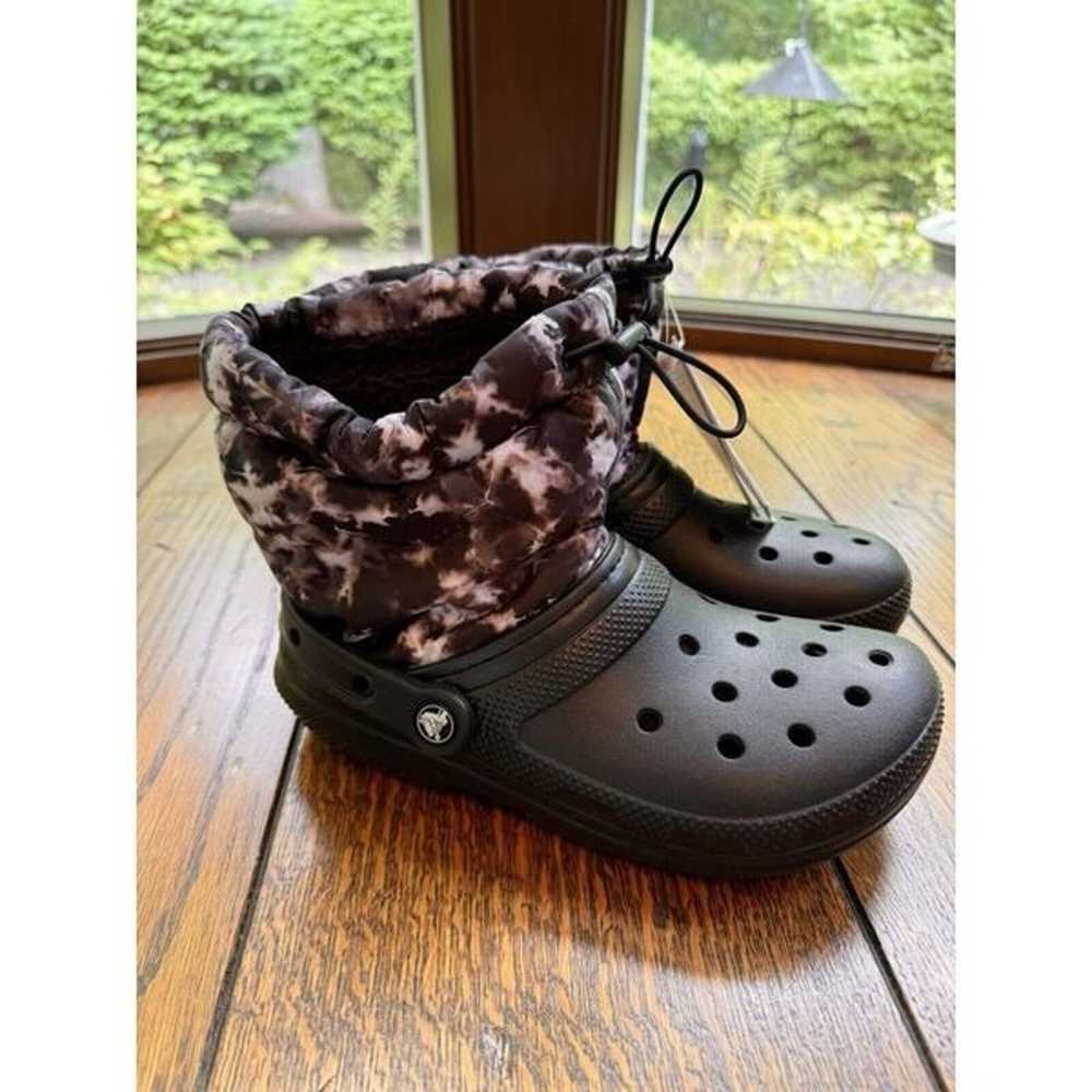 Crocs Classic Lined Women's Winter Boots Black Ne… - image 5