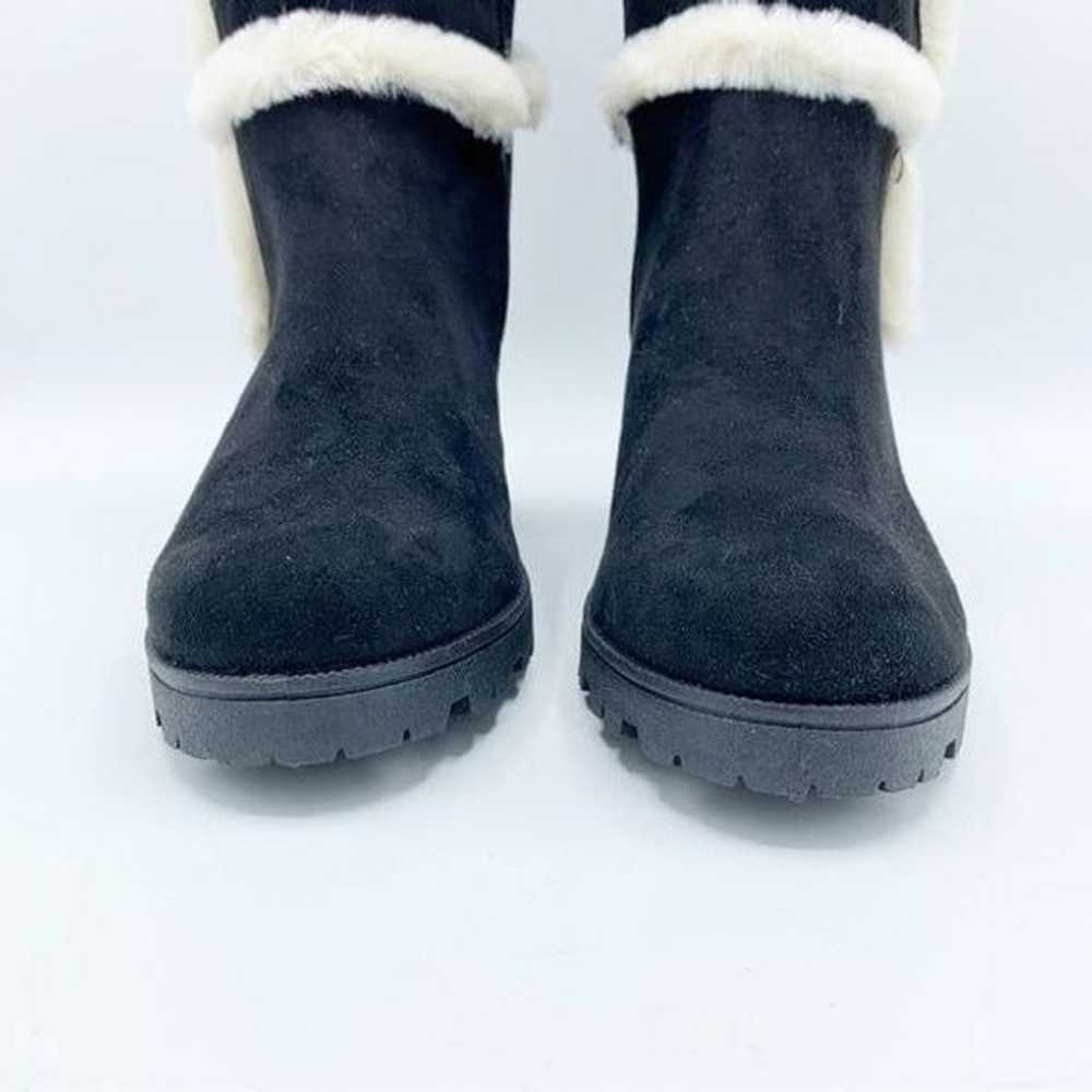 Weeboo Black Faux Suede Allie-1 Chunky Heel Boot … - image 11