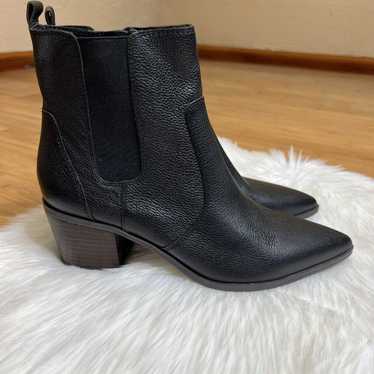 Franco Sarto Ankle Boots Womens US 10 Black Leath… - image 1